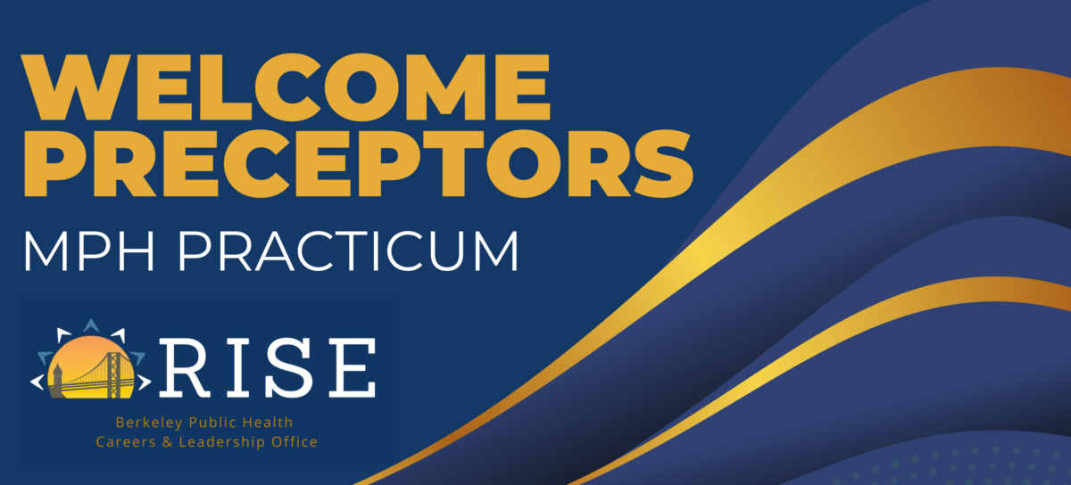 Welcome Preceptors - MPH Practicum (RISE)