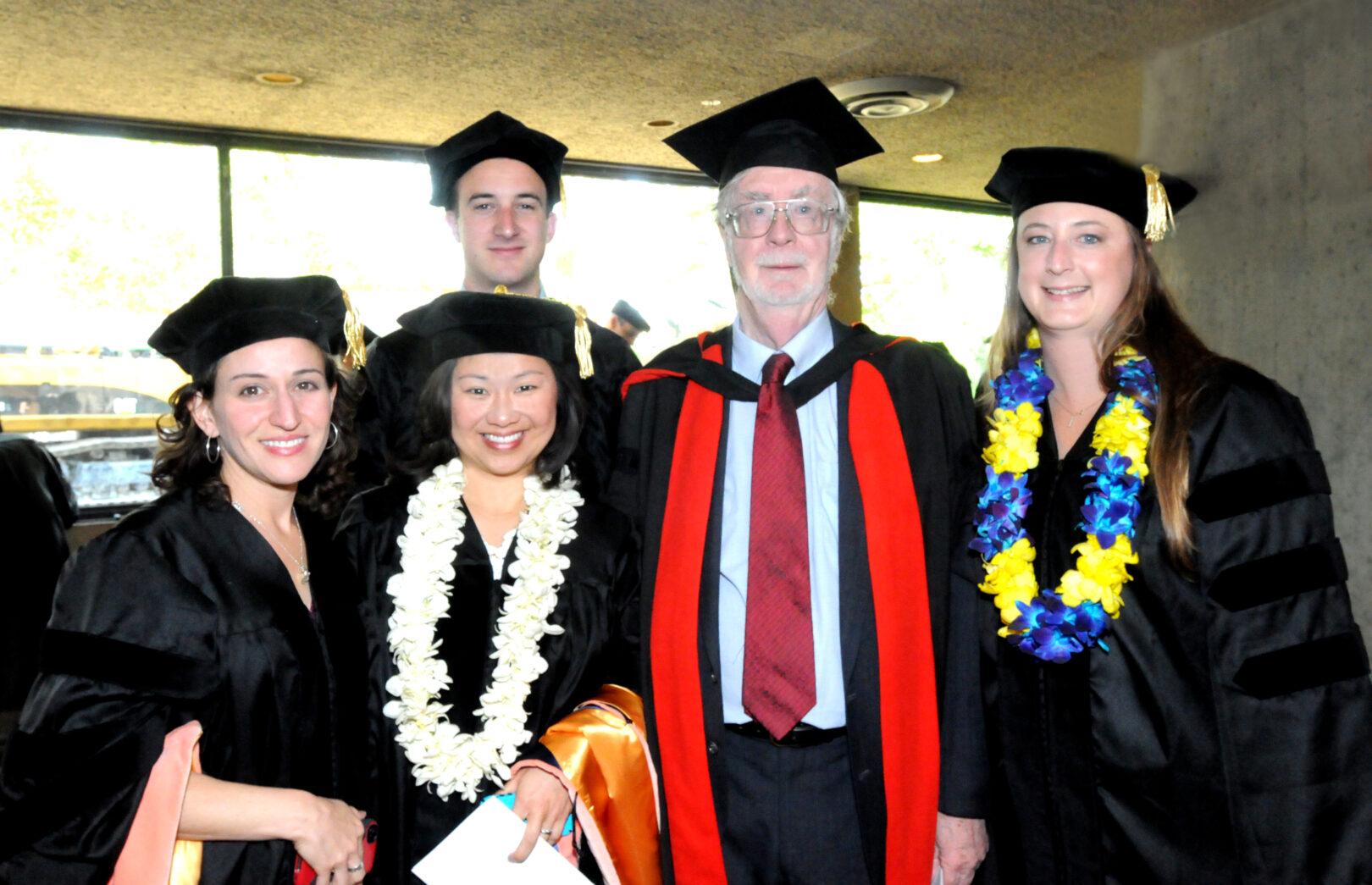 Potts with a group of UC Berkeley School of Public Health doctoral students.