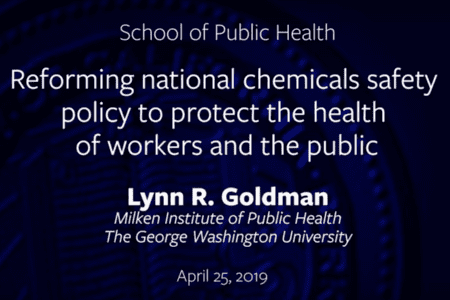 Reforming National Chemicals Safety Policy to Protect the Health of Workers and the Public