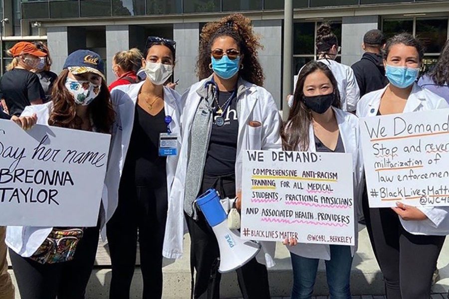 Joint Medical Program Students Come Together for WhiteCoats4BlackLives Rally