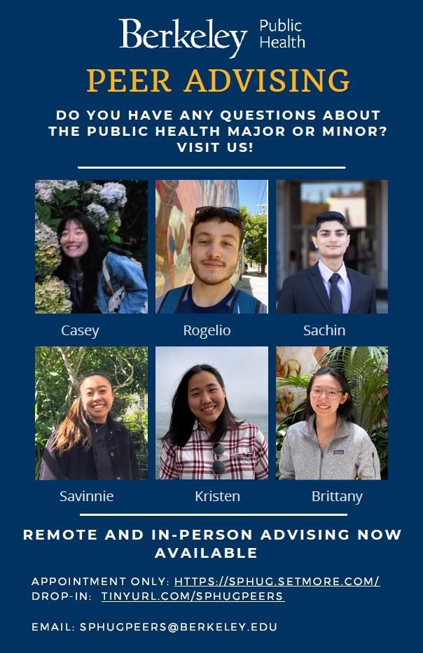 BPH Peer Advising: Do you have any questions about the major or minor? Visit us! Remote and in-person advising now available. Link will open scheduling information in a new tab.