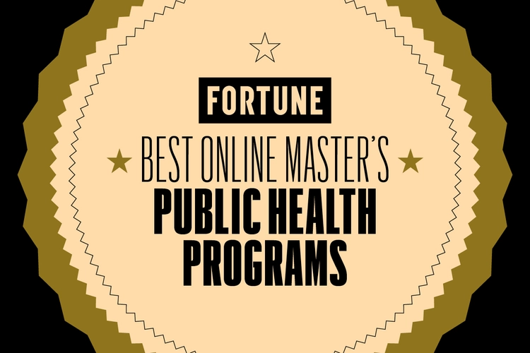 Seal of approval graphic with text "Fortune Best Online MPH Programs"
